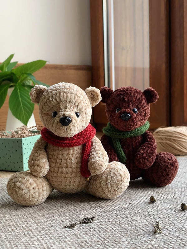 Crochet Plush Teddy Bear Amigurumi PDF Free Pattern - Lovelycraft